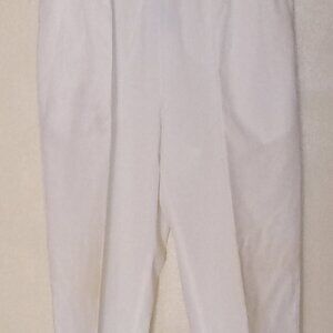 Crest White L Pleated Scrub Bottoms